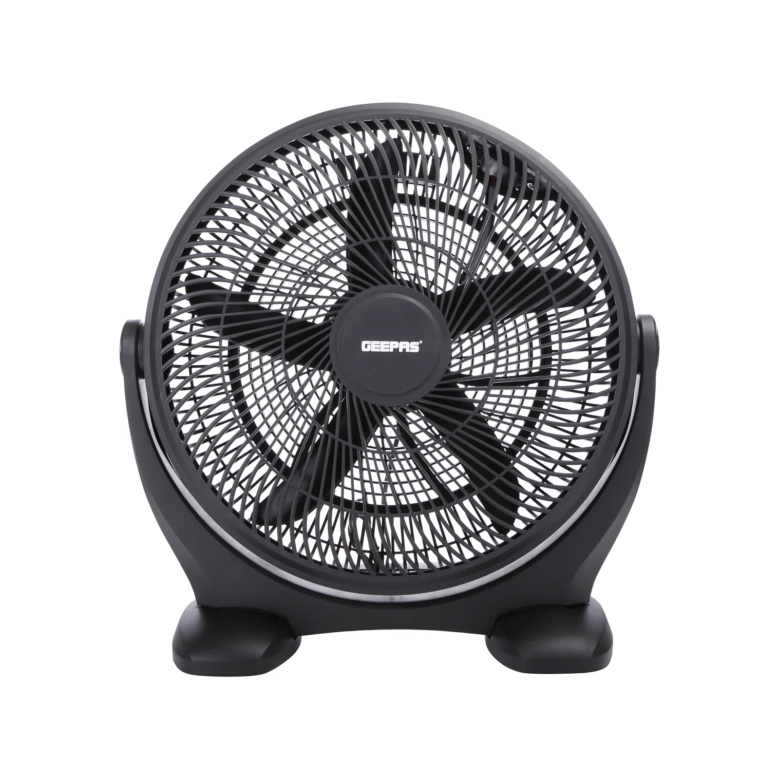 Geepas GF21138 18-Inch Box Fan | Powerful 5-Blade Design | Adjustable 3-Speed Settings | Energy Efficient Cooling | Quiet Operation for Home & Office