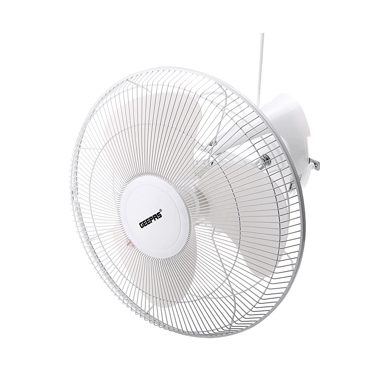 Geepas 16 Inch Orbit Fan GF9607 | Low Noise| 3 Durable ABS Blades| Metal Safety Net| Auto Rotation| Speed Controller| Adjustable Angle| AC 220-240V 60W